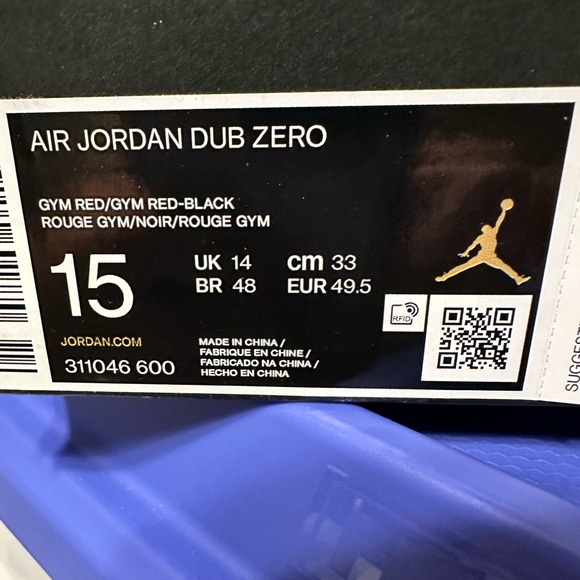 Jordan Red and Black Athletic Shoes main image 4